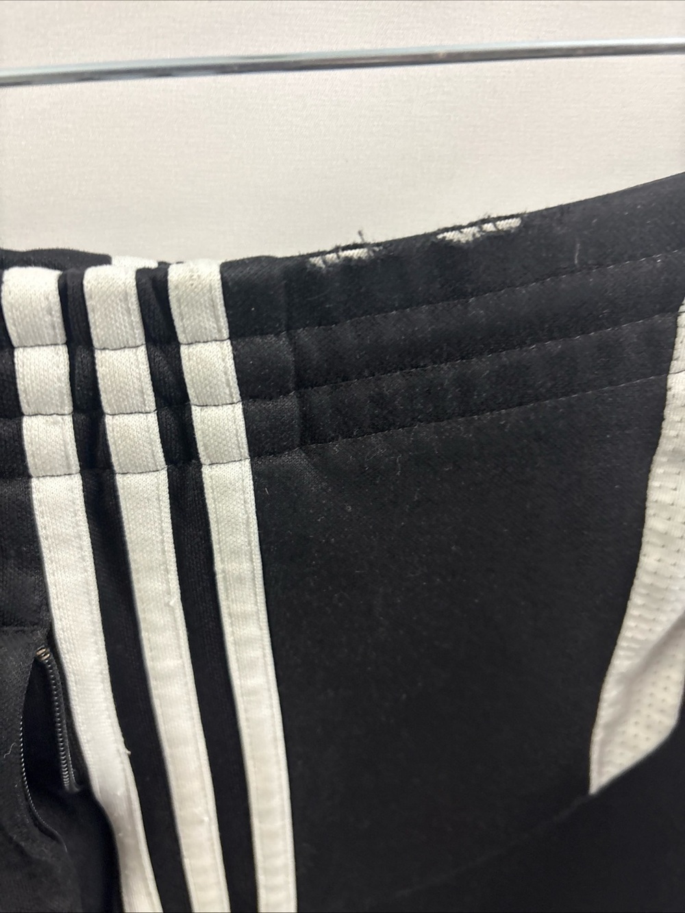 Adidas Pants Mens XL Black 3 Stripes Climacool Track Zip Ankle Joggers Athletic - Picture 4 of 11